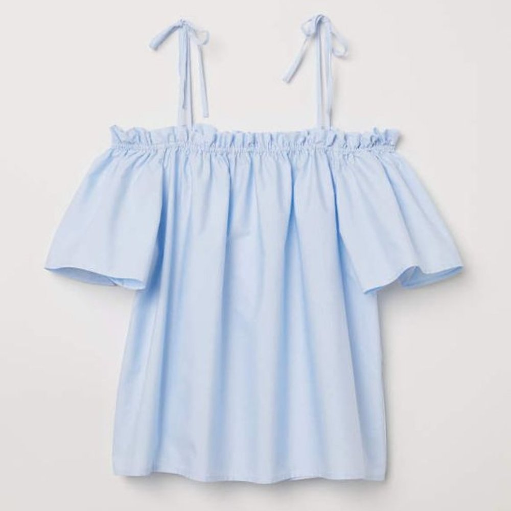 NWOT 100% Cotton Off the Shoulder Blouse Top